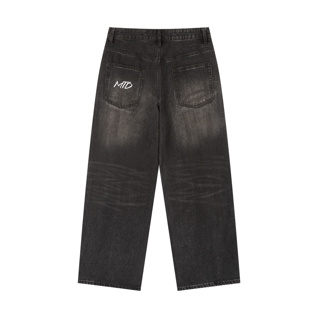 Vintage Wash Heavyweight Denim Jeans