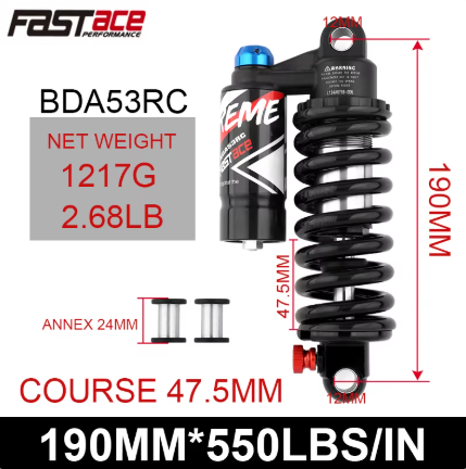 Fastace BDA53RC Rear Shock